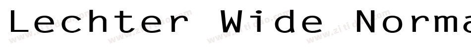 Lechter Wide Normal字体转换